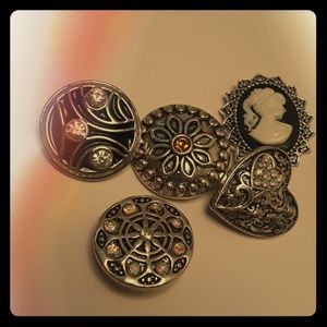 5 Snap Charm Set